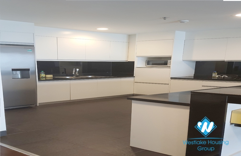 Four bedroom serviced apartment for rent in Lancaster Nui Truc.